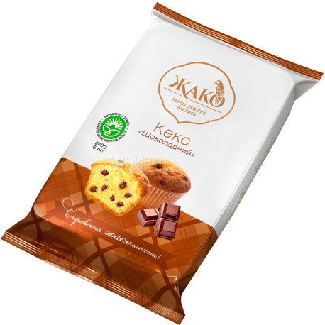 Жако, 240 г, Кекс со вкусом шоколада