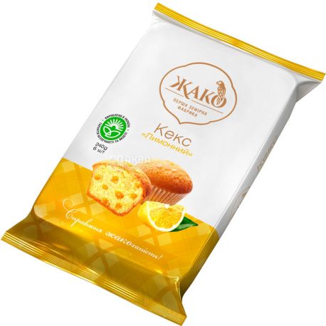 Жако, 240 г, Кексы с лимонной начинкой