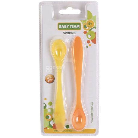 Baby Team, 2 pcs, Feeding spoon, from 4 months