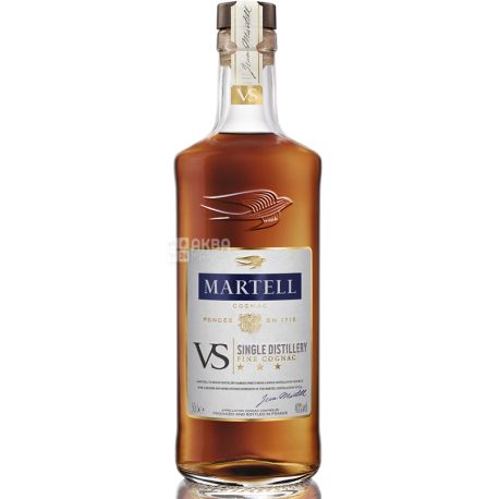 Martell Cognac, VS, 0.5 L, Glass Bottle