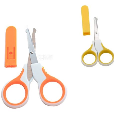 Baby Team, Baby scissors, manicure, with cover, in stock