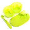 Baby Team, Baby plate, two-section, with a lid and a spoon, from 6 months