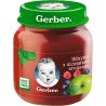 Gerber, 130 г, Гербер, Пюре фруктовое детское с 6-ти месяцев, Яблоко с лесными ягодами