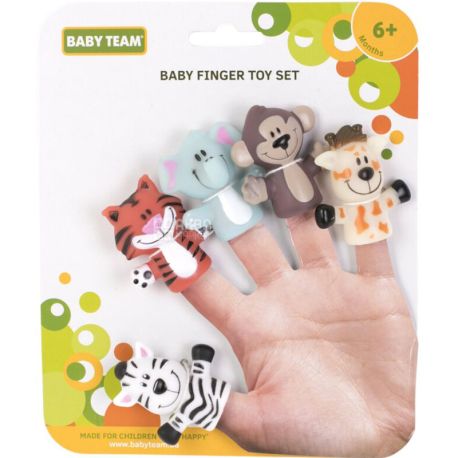 Baby Team, Набір іграшок на пальці Бебі Тім, Весела дітвора, з 6 місяців