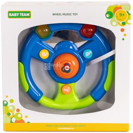 Baby Team, Musical toy Baby Tim, Steering wheel, from 9 months