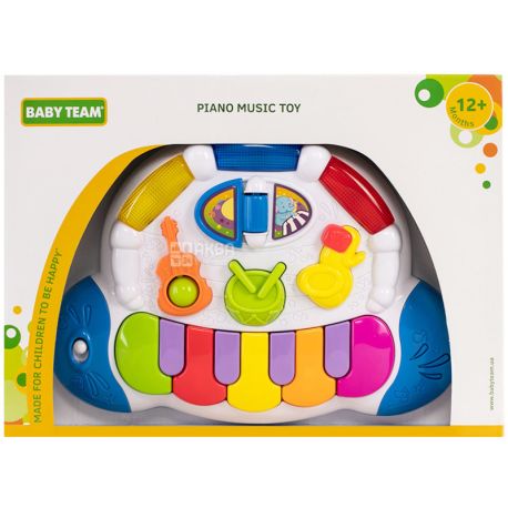 Baby Team, Игрушка музыкальная Пианино, с 12 месяцев