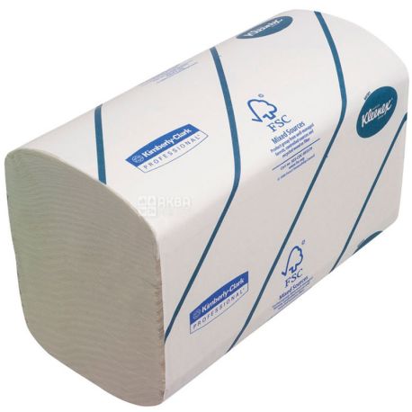 Kleenex Ultra, 116 листов, Клинекс, Полотенца бумажные, двухслойные, ZZ-сложение, серые, 31х21 см