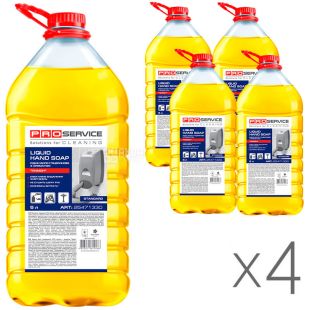  PROservice, Упаковка 4 шт. х 5 л, Рідке мило гліцеринове для рук ПРО Сервіс, Лимон, ПЕТ, 
