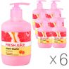 Fresh Juice Grapefruit, 460 мл, Фреш Джус, Рідке крем-мило Грейпфрут, Упаковка 6 шт.