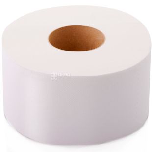 Mirus Jumbo, Упаковка 12шт. х 1 рул., туалетная бумага целлюлозный Мирус, двухслойная, 150 м, 1250 отрывов, 95х120 мм, на втулке