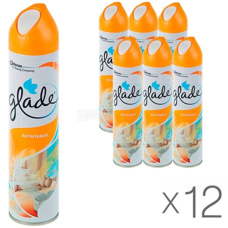 Glade, 300 мл, Упаковка 12 шт., Антитютюн, Освіжувач повітря
