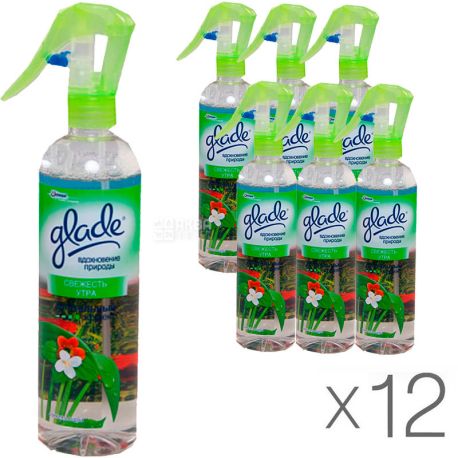 Glade, 405 мл, Упаковка 12 шт., Свіжість ранку, Освіжувач повітря