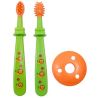 Lindo, 2 units, Toothbrush for children, for teeth and gums, blue, from 8 months