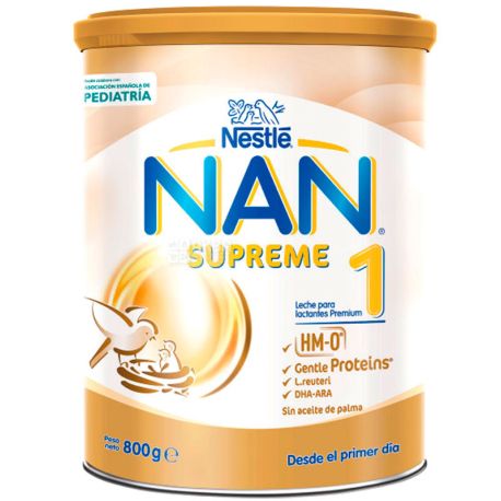 Nestle NAN Supreme 1, 800 г, Нестле, Молочная смесь с 0-6 месяцев, с олигосахаридами