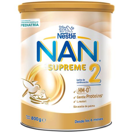 Nestle NAN Supreme 2, 800 г, Нестле, Молочна суміш з 6-12 місяців, з олігосахаридами