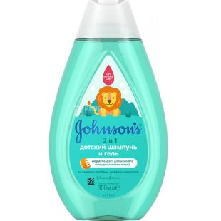 Johnson's Baby, 300 мл, Джонсонс Бэби, Шампунь-гель 2в1, детский, 1+