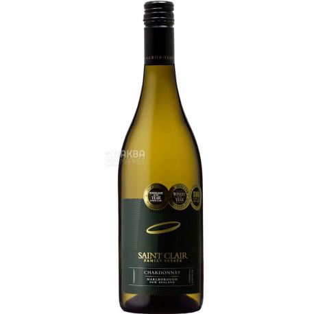 Saint Clair, Chardonnay Marlborough, Вино белое сухое, 0,75 л