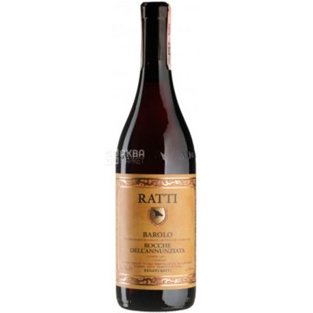 Barolo Rocche dell'Annunziata Renato Ratti, Вино червоне, сухе, 0,75 л