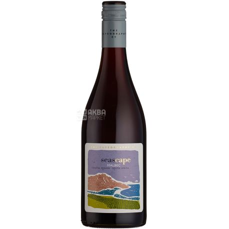 Capeography Seascape Malbec, Вино червоне, сухе, 0,75 л