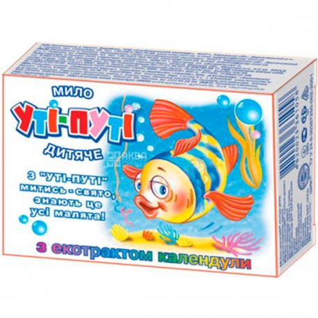 Шик, Ути-пути, 80 г, Мыло детское, с экстрактом календулы