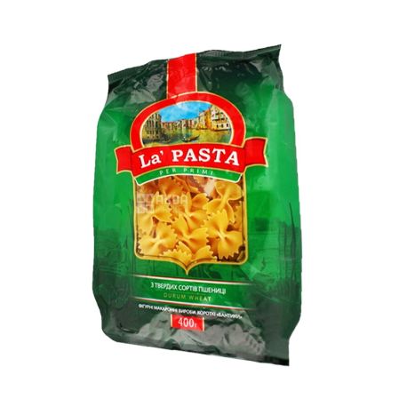 La Pasta, 0.4 kg, pasta, bows