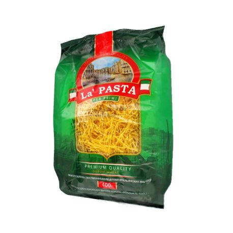 La Pasta, 400 г, Макароны Ла Паста, Вермишель тонкая