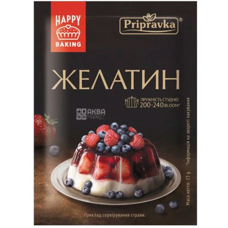 Приправка, 15 г, Желатин пищевой