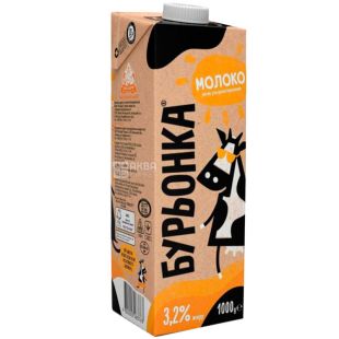 Бурьонка, 1 л, 3,2%, Молоко, Ультрапастеризоване