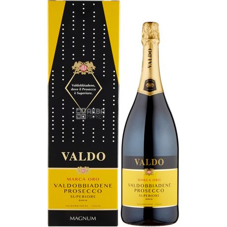 Valdo, Marca Oro Valdobbiadene Prosecco Superiore Dogg, Вино ігристе біле сухе, 1,5 л