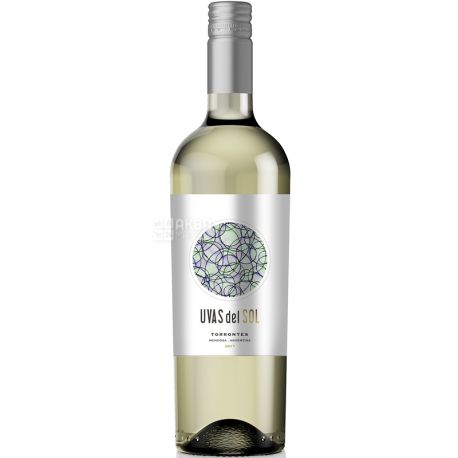 Uvas del Sol Torrontes, Вино белое, сухое, 0,75 л