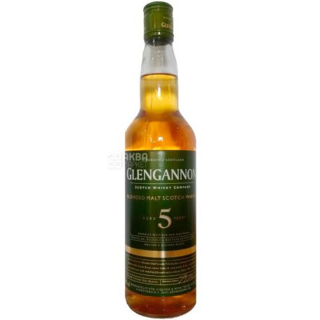 Glengannon, Whiskey, 5 Years Old, 0.7 L
