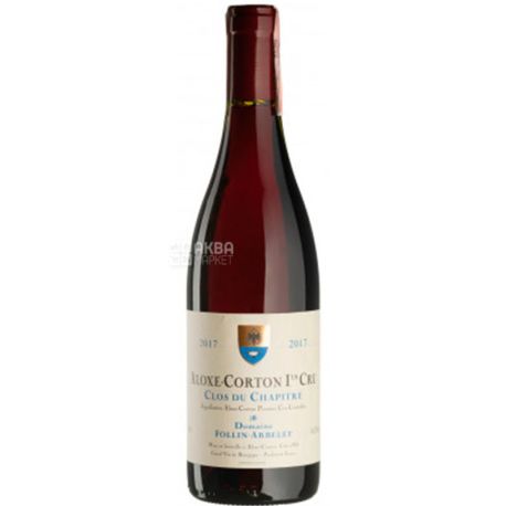 Domaine Follin Arbelet, Aloxe-Corton 1er Cru Clos du Chapitre 2017, Dry red wine, 0.75 L