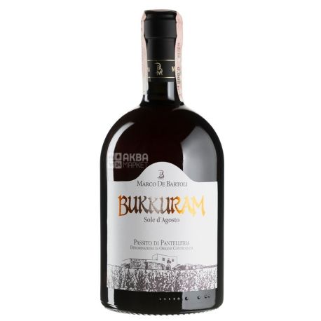 Bukkuram Sole d'Agosto, Marco De Bartoli, Вино белое сладкое, 0,75 л