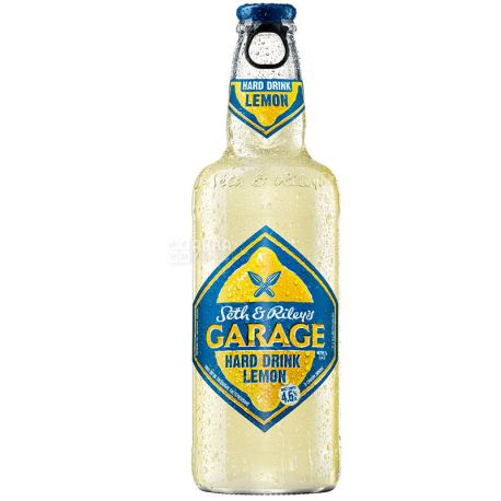 Garage Hard Lemon Beer, 0.44 L, Glass
