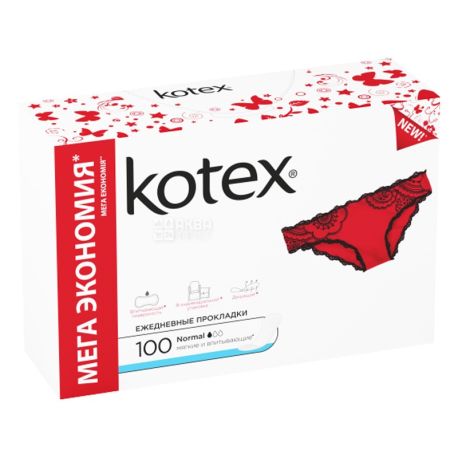 Kotex, 100 pcs., Pads, normal daily