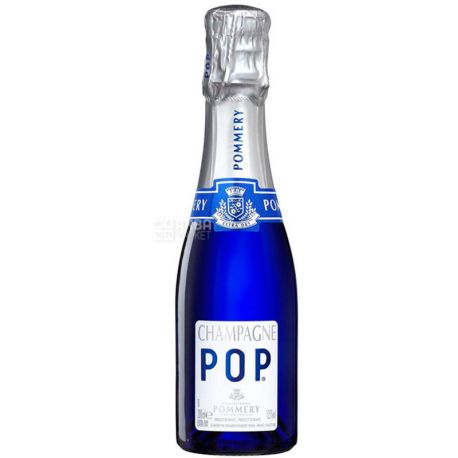 Pommery, Pop Brut, Шампанське біле брют, 0,2 л