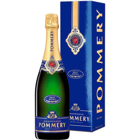 Pommery, Brut Royal, Champagne white brut in a box, 0.75 L