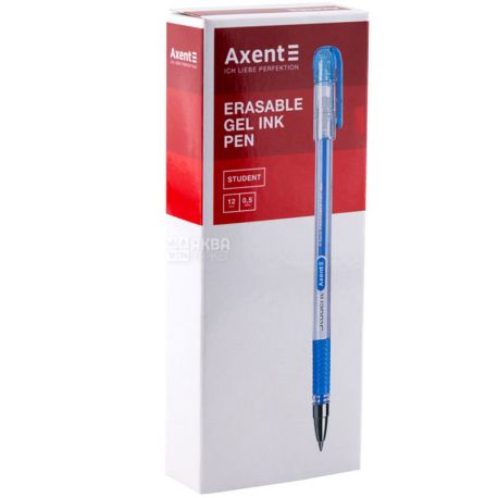 Axent, Student 1071-02, box of 12 pieces, Gel pen Write-erase, blue