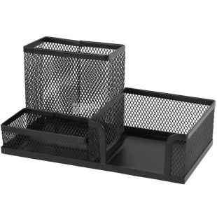 Axent, 203х105х100 мм, Акцент, Подставка-органайзер, металлический, черный