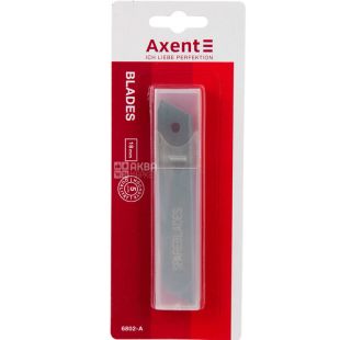 Axent, упаковка 10 шт., Акцент, Лезвия для канцелярских ножей, 18 мм