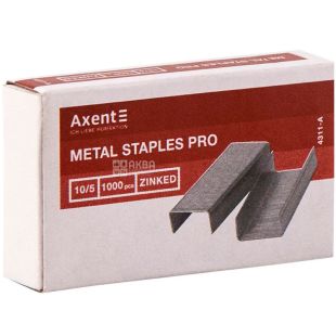 Axent Pro, Акцент Про, Скоби для степлера, 10/5, 1000 шт.