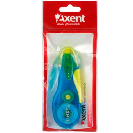 Axent, 5 mm x 5 m, Corrector tape, blue-yellow