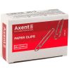 Axent Delta, 28 мм, Акцент Дельта, Скрепки с загибом никелированные, 100 шт.