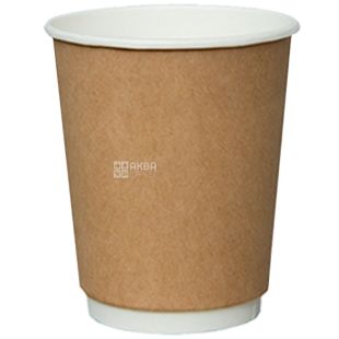 Стакан бумажный, двухслойный, крафт, 180 мл, 25 шт., D72