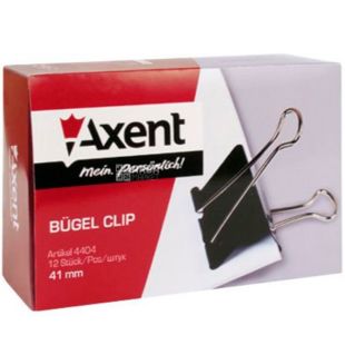 Axent, 12 шт., Биндеры № 41, черные