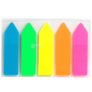 Axent, 125 шт., Набор индексов бумажных Стрелка, 12х45 мм, ассорти