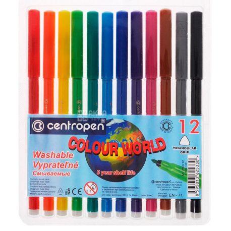 Centropen, 12 Pack, Set of colored markers