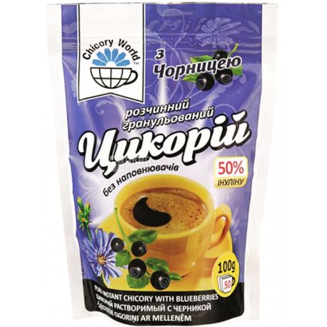Галка, Цикорий, 100 г, Напиток растворимый с черникой