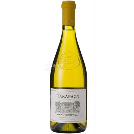 Tarapacа, Chardonnay Gran Reserva, Вино белое сухое, 0,75 л