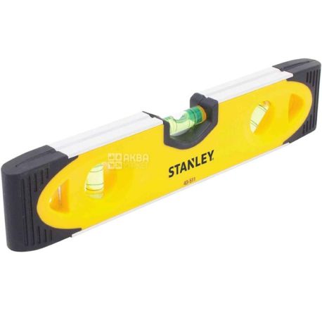 Stanley Torpedo, Уровень пластиковый с 3 капсулами, 250 мм